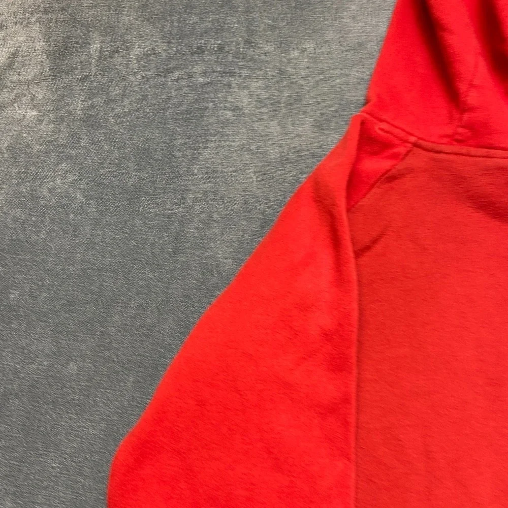 Nike 3Brand Hoodie Boys XL 13-15Yrs Red Fleece Lined Raglan Sleeve Pullover